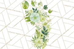 Baby Shower Clipart, Floral Baby Footprints Clipart Png Product Image 2