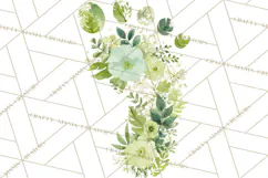 Baby Shower Clipart, Floral Baby Footprints Clipart Png Product Image 2