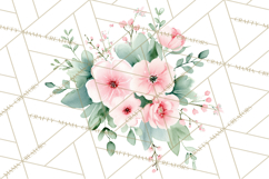 Baby Shower Clipart, Floral Baby Footprints Clipart Png Product Image 5