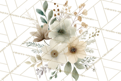 Baby Shower Clipart, Floral Baby Footprints Clipart Png Product Image 3