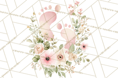 Baby Shower Clipart, Floral Baby Footprints Clipart Png Product Image 5