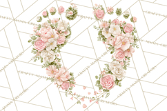 Baby Shower Clipart, Floral Baby Footprints Clipart Png Product Image 3