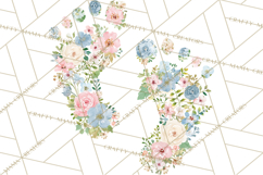Baby Shower Clipart, Floral Baby Footprints Clipart Png Product Image 4