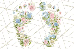 Baby Shower Clipart, Floral Baby Footprints Clipart Png Product Image 5
