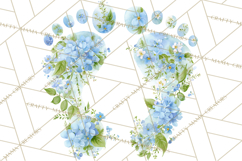 Baby Shower Clipart, Floral Baby Footprints Clipart Png Product Image 2