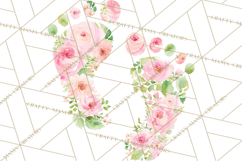 Baby Shower Clipart, Floral Baby Footprints Clipart Png Product Image 3