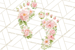 Baby Shower Clipart, Floral Baby Footprints Clipart Png Product Image 4