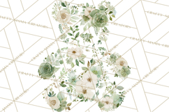 Baby Shower Clipart, Floral Baby Footprints Clipart Png Product Image 5