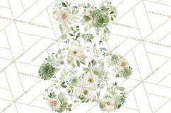Baby Shower Clipart, Floral Baby Footprints Clipart Png Product Image 5