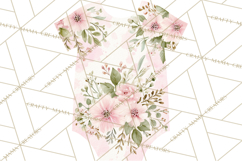 Baby Shower Clipart, Floral Baby Footprints Clipart Png Product Image 3