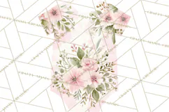 Baby Shower Clipart, Floral Baby Footprints Clipart Png Product Image 3