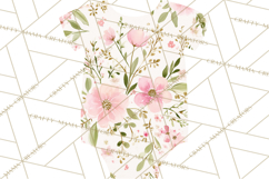 Baby Shower Clipart, Floral Baby Footprints Clipart Png Product Image 4