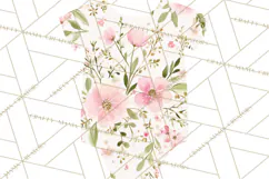 Baby Shower Clipart, Floral Baby Footprints Clipart Png Product Image 4