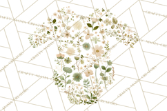 Baby Shower Clipart, Floral Baby Footprints Clipart Png Product Image 5