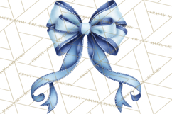 Blue Birthday Clipart, Festive Party Decorations PNG Product Image 2
