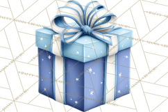 Blue Birthday Clipart, Festive Party Decorations PNG Product Image 4