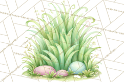 Easter Props Clipart PNG, Cute Easter Icons, Eggs Baskets Product Image 4