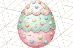 Easter Props Clipart PNG, Cute Easter Icons, Eggs Baskets Product Image 2