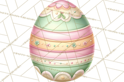 Easter Props Clipart PNG, Cute Easter Icons, Eggs Baskets Product Image 4