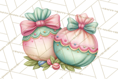 Easter Props Clipart PNG, Cute Easter Icons, Eggs Baskets Product Image 5