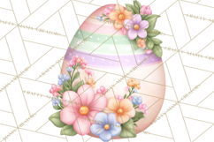 Easter Props Clipart PNG, Cute Easter Icons, Eggs Baskets Product Image 3