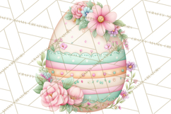 Easter Props Clipart PNG, Cute Easter Icons, Eggs Baskets Product Image 5