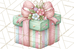 Easter Props Clipart PNG, Cute Easter Icons, Eggs Baskets Product Image 2