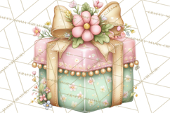 Easter Props Clipart PNG, Cute Easter Icons, Eggs Baskets Product Image 4