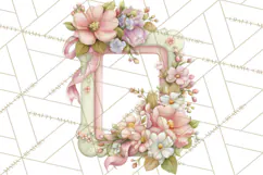 Pink Coquette Clipart, Girly Graden Decor Png, Feminine Product Image 4