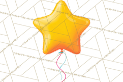 Birthday Party Clipart, Bright Celebration Decorations PNG Product Image 3