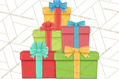 Birthday Party Clipart, Bright Celebration Decorations PNG Product Image 4