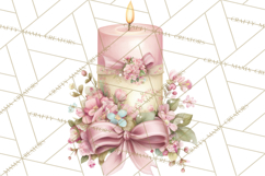 Pink Coquette Clipart, Girly Graden Decor Png, Feminine Product Image 2