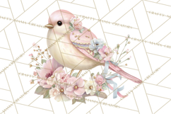 Pink Coquette Clipart, Girly Graden Decor Png, Feminine Product Image 3