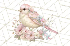 Pink Coquette Clipart, Girly Graden Decor Png, Feminine Product Image 3