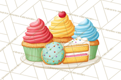 Birthday Party Clipart, Bright Celebration Decorations PNG Product Image 4