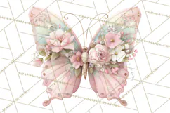 Pink Coquette Clipart, Girly Graden Decor Png, Feminine Product Image 4