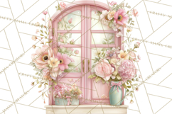 Pink Coquette Clipart, Girly Graden Decor Png, Feminine Product Image 4