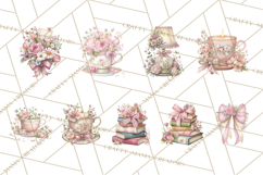 Pink Coquette Clipart, Girly Graden Decor Png, Feminine Product Image 6