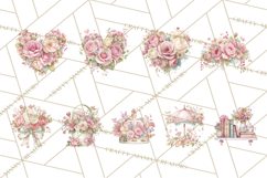 Pink Coquette Clipart, Girly Graden Decor Png, Feminine Product Image 9