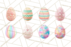 Easter Egg Clipart PNG, Decorated Easter Eggs Clip Art Product Image 3