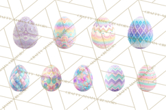 Easter Egg Clipart PNG, Decorated Easter Eggs Clip Art Product Image 7
