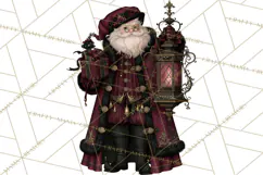 Victorian Gothic Christmas Clipart PNG, Gothic Christmas Product Image 2