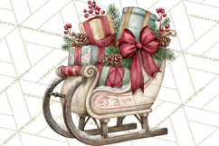 Vintage Christmas Decorative Elements PNG Clipart Product Image 5