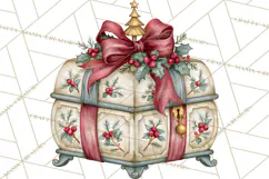 Vintage Christmas Decorative Elements PNG Clipart Product Image 3