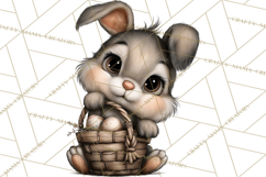 Western Easter Animals Clipart Cowboy Bunny Farm PNG Product Image 2