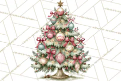 Vintage Christmas Decorative Elements PNG Clipart Product Image 4