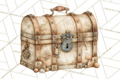 Rustic Nautical Lost Treasure Pirate Clipart PNG Product Image 3