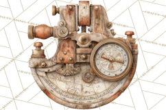 Rustic Nautical Lost Treasure Pirate Clipart PNG Product Image 5