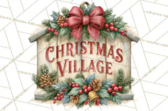 Vintage Christmas Decorative Elements PNG Clipart Product Image 2