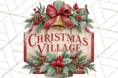 Vintage Christmas Decorative Elements PNG Clipart Product Image 3
